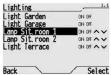 Gewiss GW12771VT - Adjusting and switching a dimmer light ON and OFF - 1