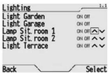 Gewiss GW12771VT - Adjusting and switching a dimmer light ON and OFF - 2