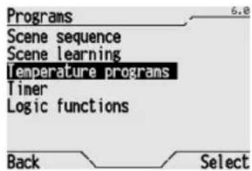 Gewiss GW12771VT - Programming the thermal regulation system - 1