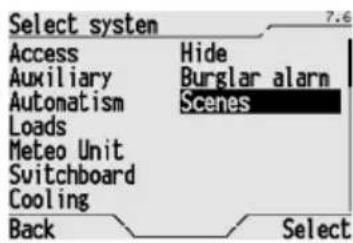 Gewiss GW12771VT - ASSIGNING A SCENE TO THE SCENE SYSTEM - 1