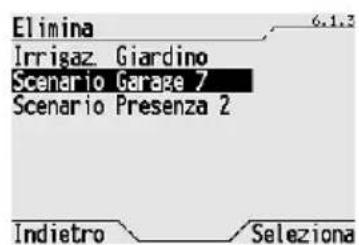 Gewiss GW12771VT - ELIMINAZIONE DI UNO SCENARIO SEQUENZA - 3