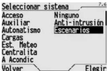 Gewiss GW12771VT - ASIGNACION DE UN ESCENARIO AL SISTEMA ESCENARIOS - 1