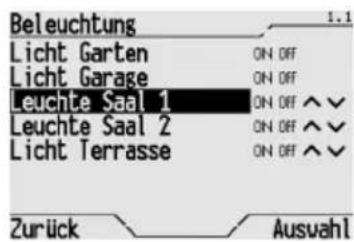 Gewiss GW12771VT - Einschalten, Ausschalten und Einstellung eines gedimmen Lichts - 1