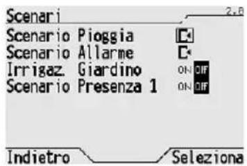 Gewiss GW12771VT - Attivazione di uno scenario o di uno scenario sequenza - 2