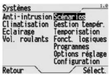 Gewiss GW12771VT - Activation d'un scenario ou d'un scenario séquence - 1