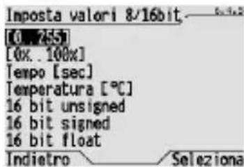 Gewiss GW12789VT - MODIFICA DEI VALORI A 8 E 16 BIT - 2
