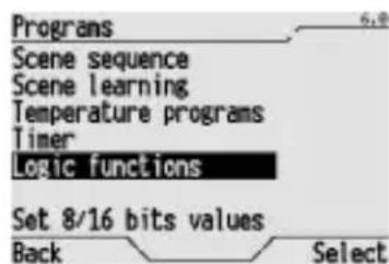 Gewiss GW12789VT - MODIFYING A LOGIC FUNCTION - 1