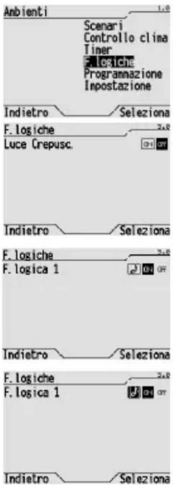 Gewiss GW12789VT - Attivare e disattivare una funzione logica - 1