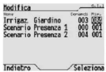 Gewiss GW12789VT - MODIFICA DEL NUMERO DI RIPETIZIONI DELLO SCENARIO SEQUENZA - 3