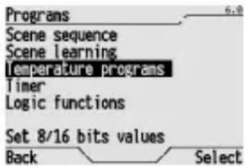 Gewiss GW12789VT - Programming the thermal regulation system - 1