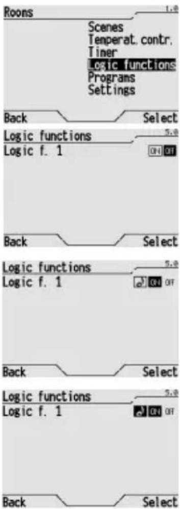Gewiss GW12789VT - Activating and deactivating a logic function - 1
