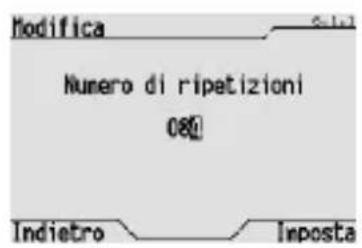Gewiss GW12789VT - MODIFICA DEL NUMERO DI RIPETIZIONI DELLO SCENARIO SEQUENZA - 4