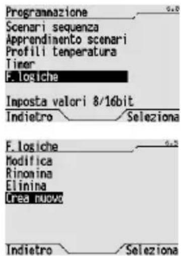 Gewiss GW12789VT - CREAZIONE DI UNA FUNZIONE LOGICA - 1