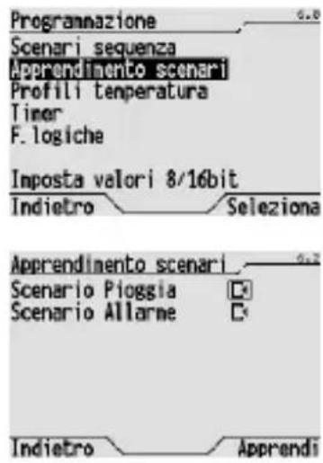 Gewiss GW12789VT - APPRENDIMENTO DI UNO SCENARIO - 1