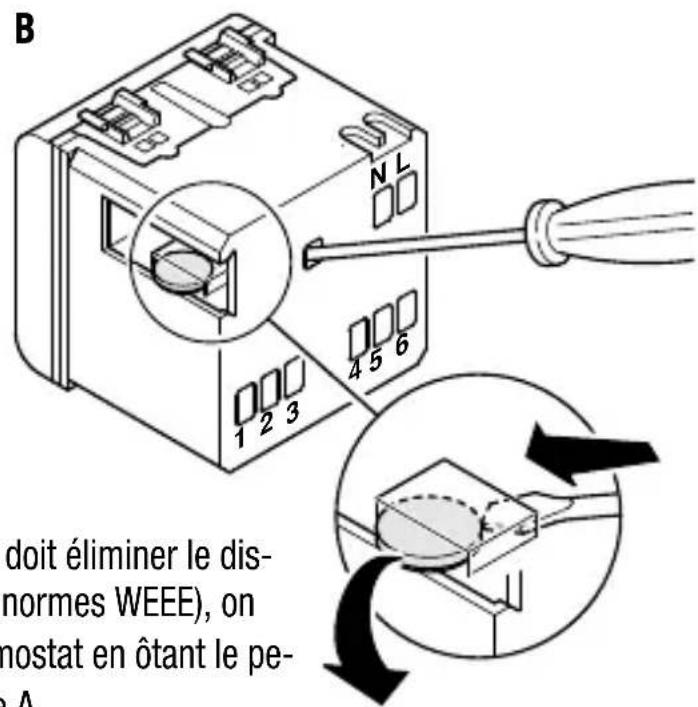 Gewiss GW14703 - Comment enlever la batterie - 2