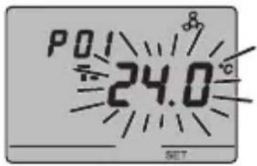 Gewiss GW14763 - P01heat - Set Point setting (heating) - 1
