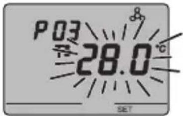 Gewiss GW14763 - P03heat - Set Point setting (heating) - 1