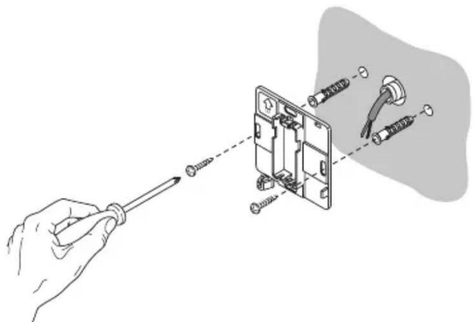 Gewiss GW14763 - Montaje de la base de soporte - 1