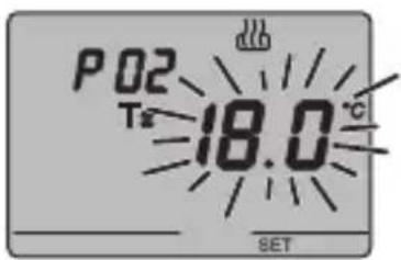 Gewiss GW14793 - P01heat - Set Point setting (heating) - 2