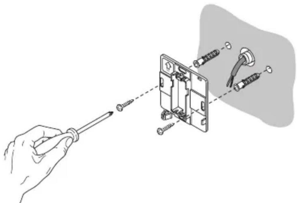 Gewiss GW14793 - Montaje de la base de soporte - 1