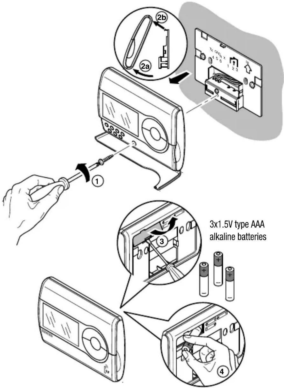 Gewiss GW14841 - Battery replacement - 1