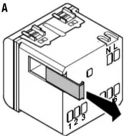 Gewiss GW20827 - Rimozione batteria - 1