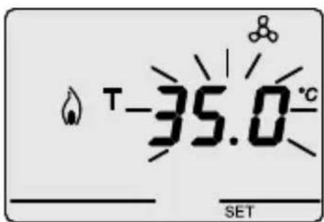 Gewiss GW20827 - Programmation de la valeur de la température antigel / protection haute températures - 1