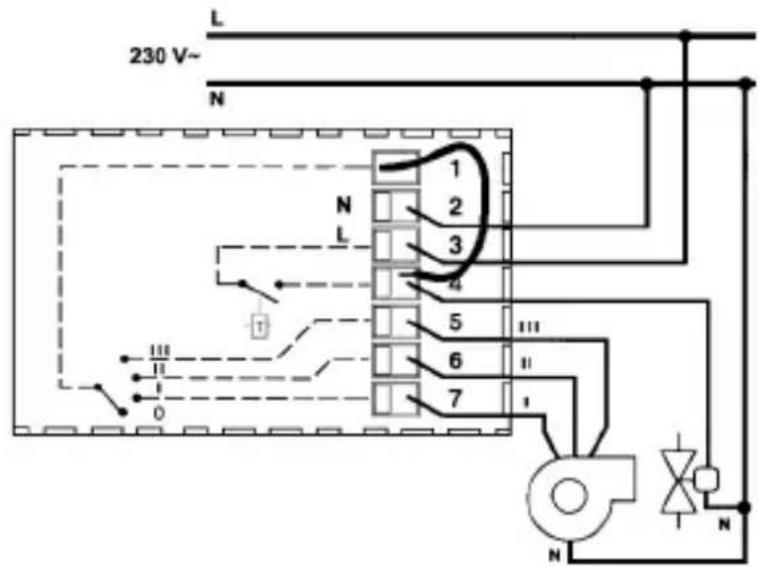 Gewiss GW20853 - a) - Thermostat-controlled fan operation - 1