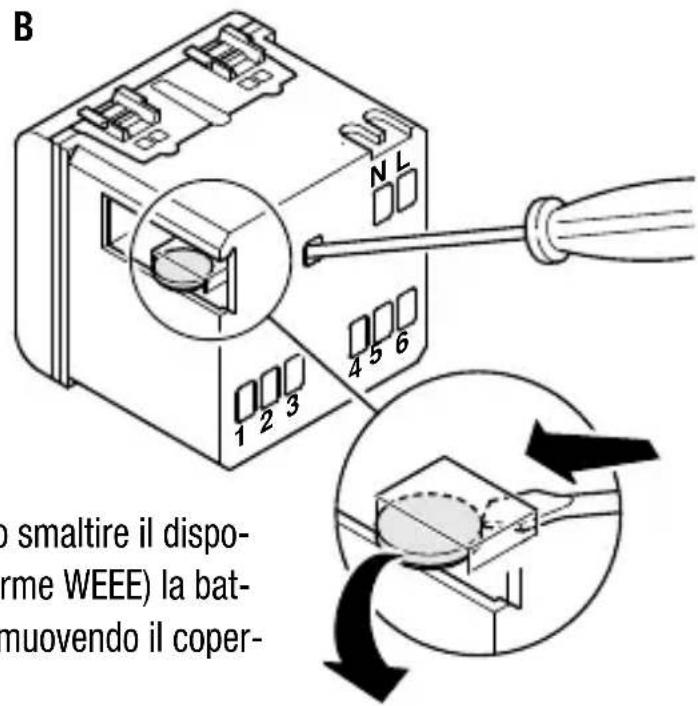 Gewiss GW21827 - Rimozione batteria - 2