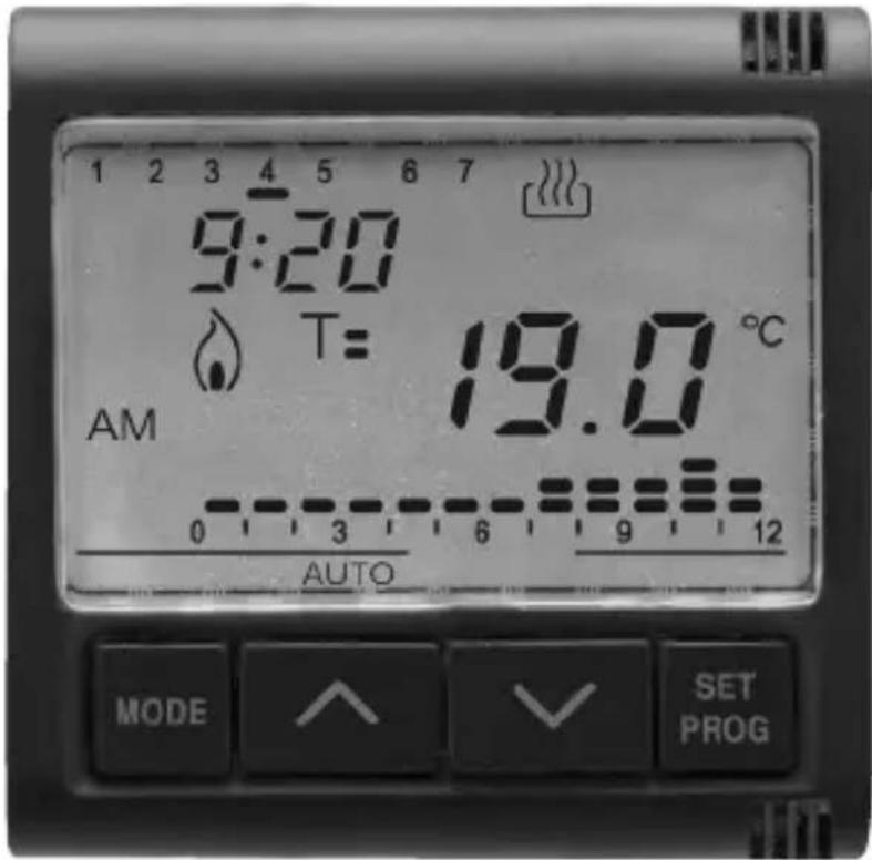 Gewiss GW21827 - CRONOTERMOSTATO A RELÉ DA INCASSO - 2