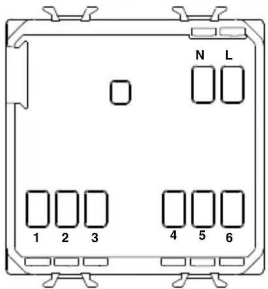 Gewiss GW21827 - Descrizione morsetti - 1