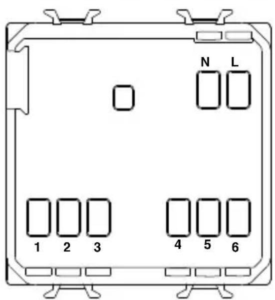 Gewiss GW21827 - Klemmenbeschreibung - 1