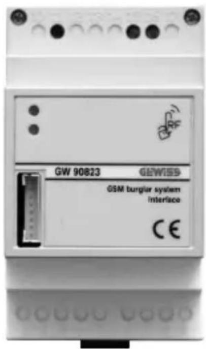 Gewiss GW90823 - Interfaccia remotizzatore GSM - RF antifurto - da guida DIN - 2