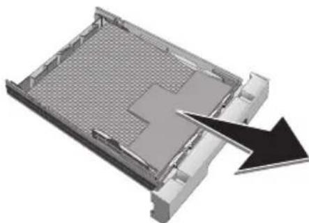 PHILIPS Laserfax LPF5135 - Retirez le matériel d'emballage de la cassette de papier - 2
