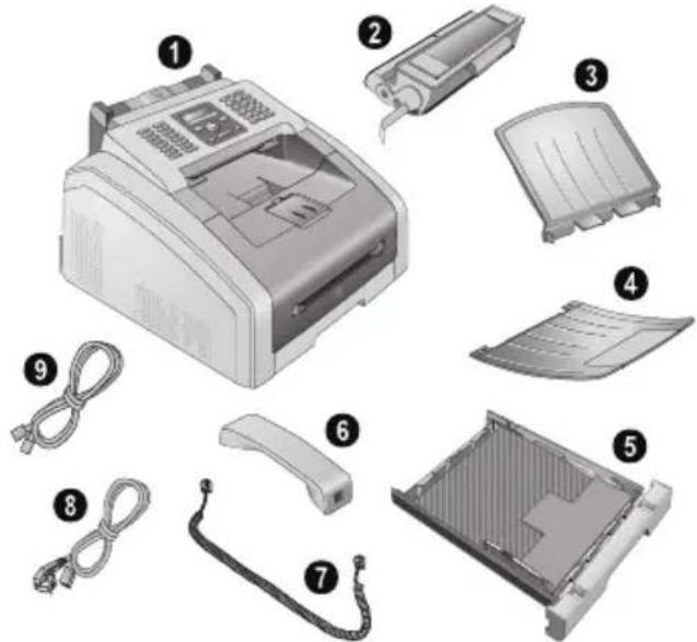 PHILIPS Laserfax LPF5135 - Contenu de l'emballage - 1