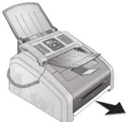 PHILIPS Laserfax LPF5135 - Remédier au bourrage papier dans la cassette à papier/ l'introduction de papier - 2