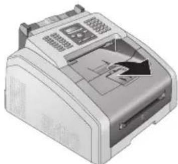 PHILIPS LaserFax LPF5125 - Retirez le matériel d'emballage de la cartouche toner - 1