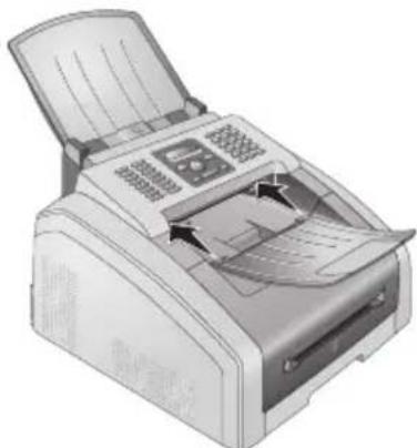 PHILIPS LaserFax LPF5125 - Monter le plateau de sortie des documents - 1