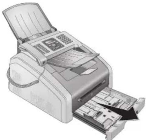 PHILIPS LaserFax LPF5125 - Introduire le papier dans la cassette de papier - 1