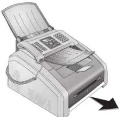 PHILIPS LaserFax LPF5125 - Remédier au bourrage papier dans la cassette à papier/ l'introduction de papier - 2