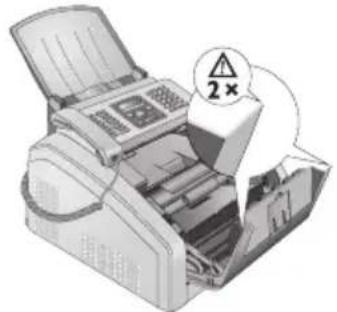 PHILIPS LaserFax LPF5125 - Bords sur le couvercle de l'appareil! - 1