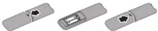 PHILIPS Brilliance 231P4QPYKEB - For att installera aller byta batterier: - 1