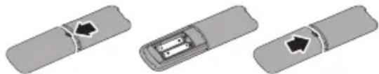 PHILIPS Brilliance 231P4QPYKEB - Batterien installieren oder ersetzen: - 1