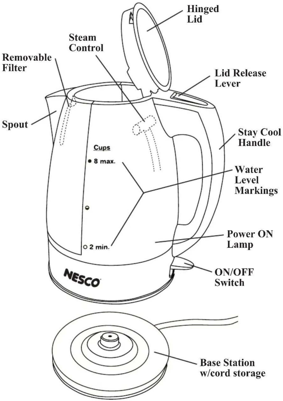 Nesco WK64 - SAVE THESE INSTRUCTIONS - 1