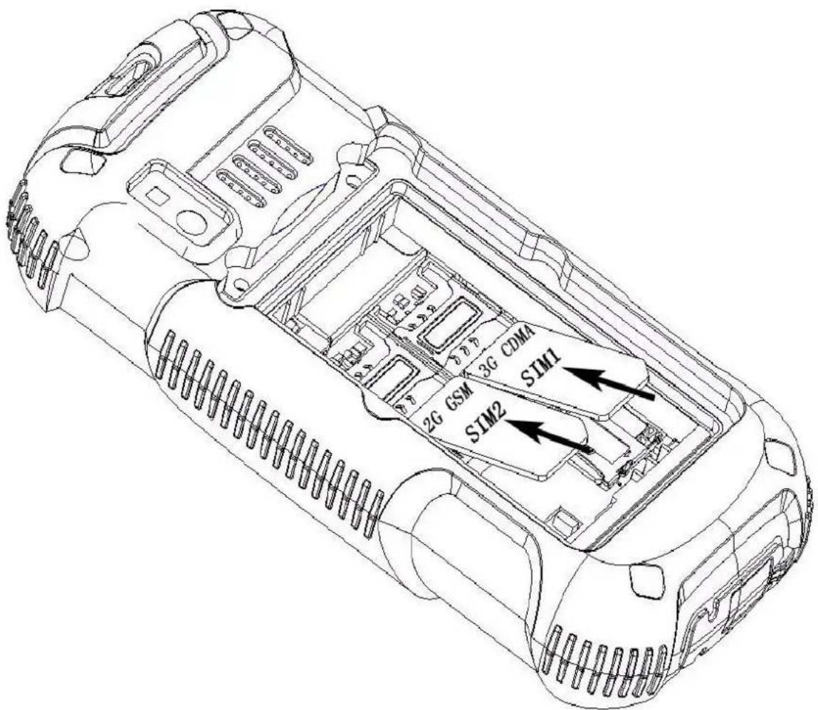 ITT Out Limits 3G - Installation des cartes USIM et de la batteria - 2