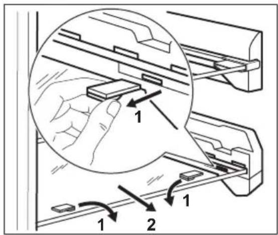ELECTROLUX EUF2042AOX - Wyjmownikie koszy i szklanych połek z zamrozarki - 3