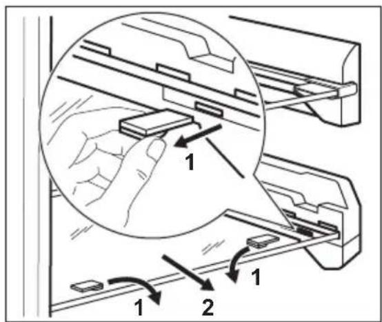 ELECTROLUX EUF2042AOX - Odstranitev kosar za zamrzovanje in steklenih polic iz zamrozovalnika - 3