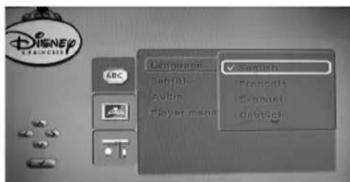 LEXIBOOK DVDP2DP - LANGUAGE SETUP - 1