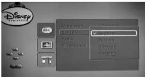 LEXIBOOK DVDP2DP - Idioma (idioma de menu de pantalla) - 1