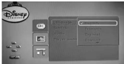 LEXIBOOK DVDP2DP - REGLAGE LANGUE - 1